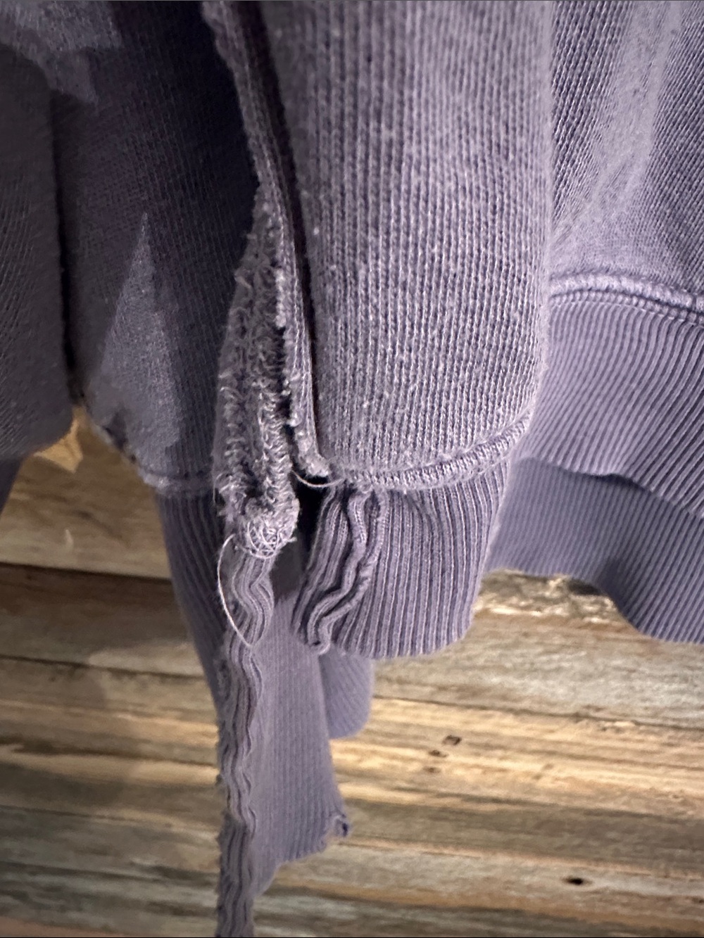 We the free , free people PEACE Junkie Lavender Camden  Sweatshirt - Picture 5 of 6